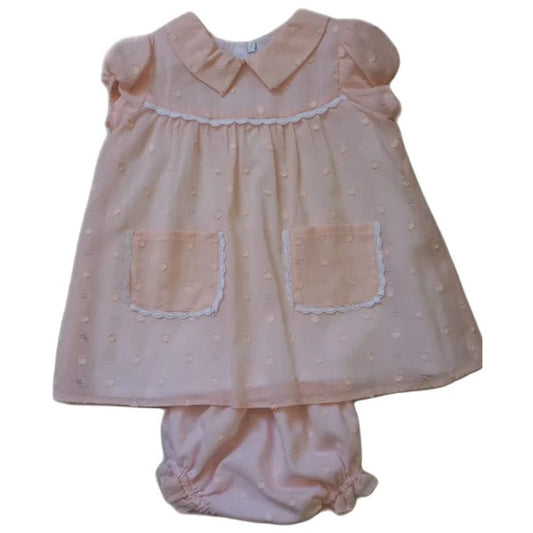 Vestido Infante Ropa de Bebe Mi Cuquet 1098-23PV(6M-36M)