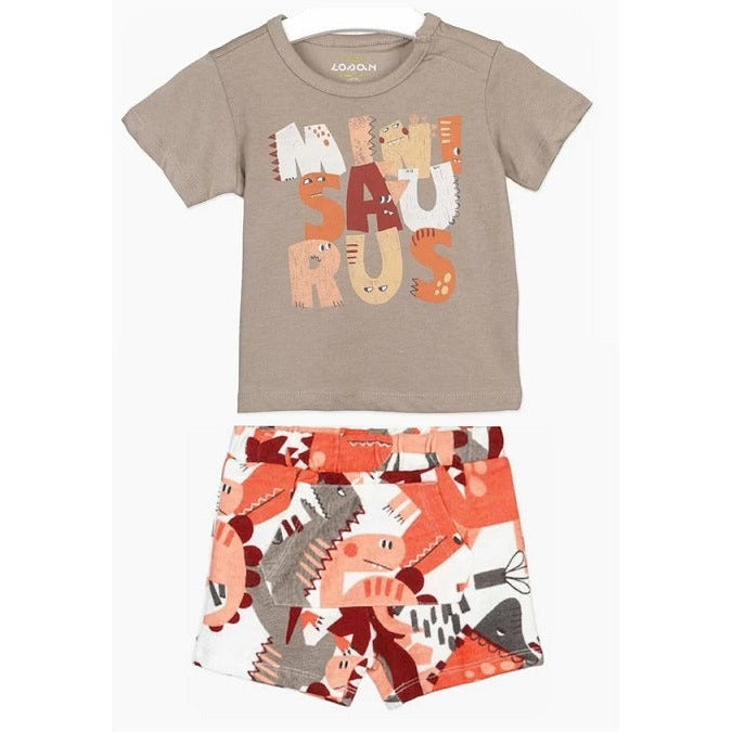 Cjto Short Bebo Ropa de Bebe Losan 317-1003AL(3-6M-18-2)