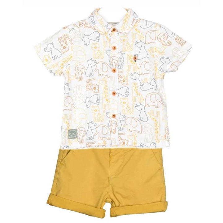 Cjto Short Bebo Ropa de Bebe Losan 317-3001AL(3-6M-18-2)