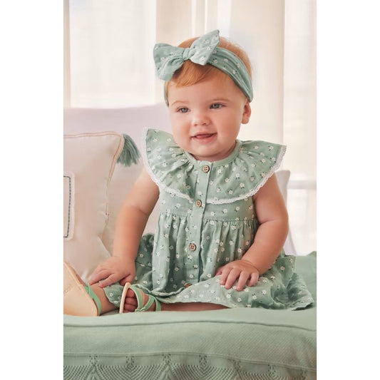 Vestido Newborn Ropa de Bebe Mayoral 1804-060(0-1M-18M)