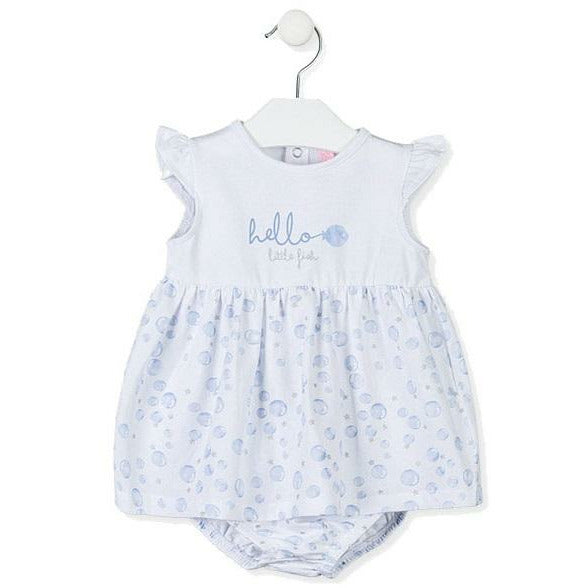 Vestido sin mangas con braguita estampada bebe 01W-7000AL