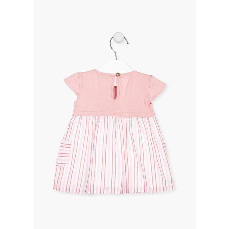 Vestido con botones decorativos bebe 118-7004