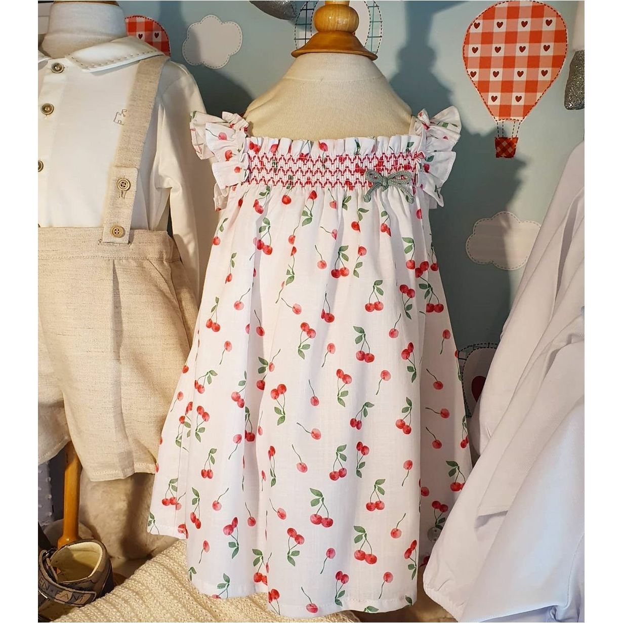 Vestido cerezas bebe 004-25341